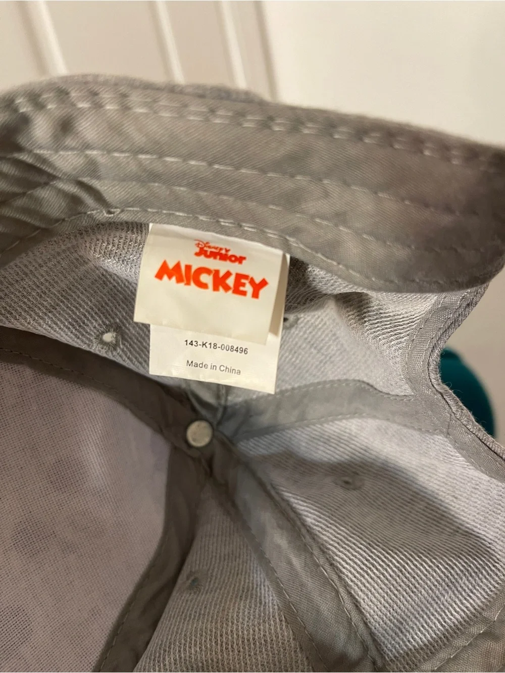 Disney Mickey Mouse Gray Baseball Cap